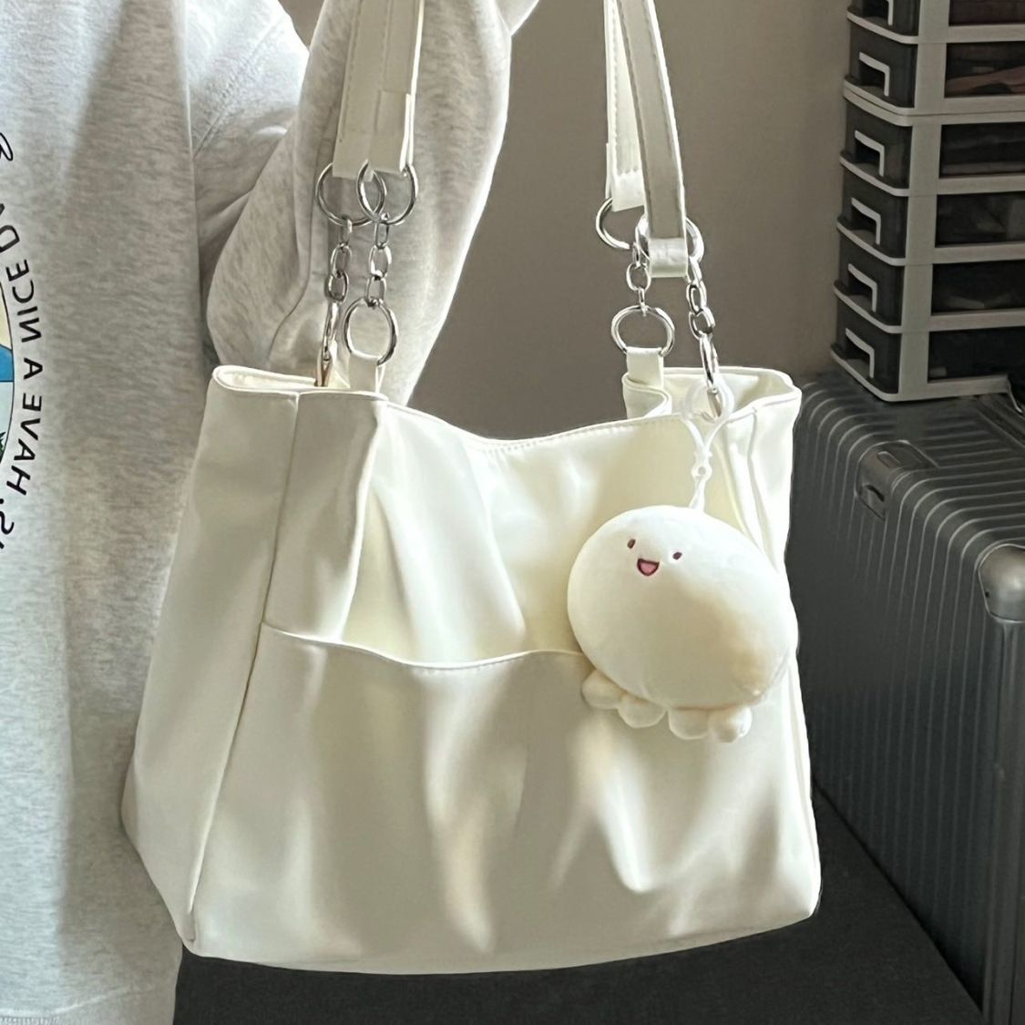 Túi tote trắng đi làm