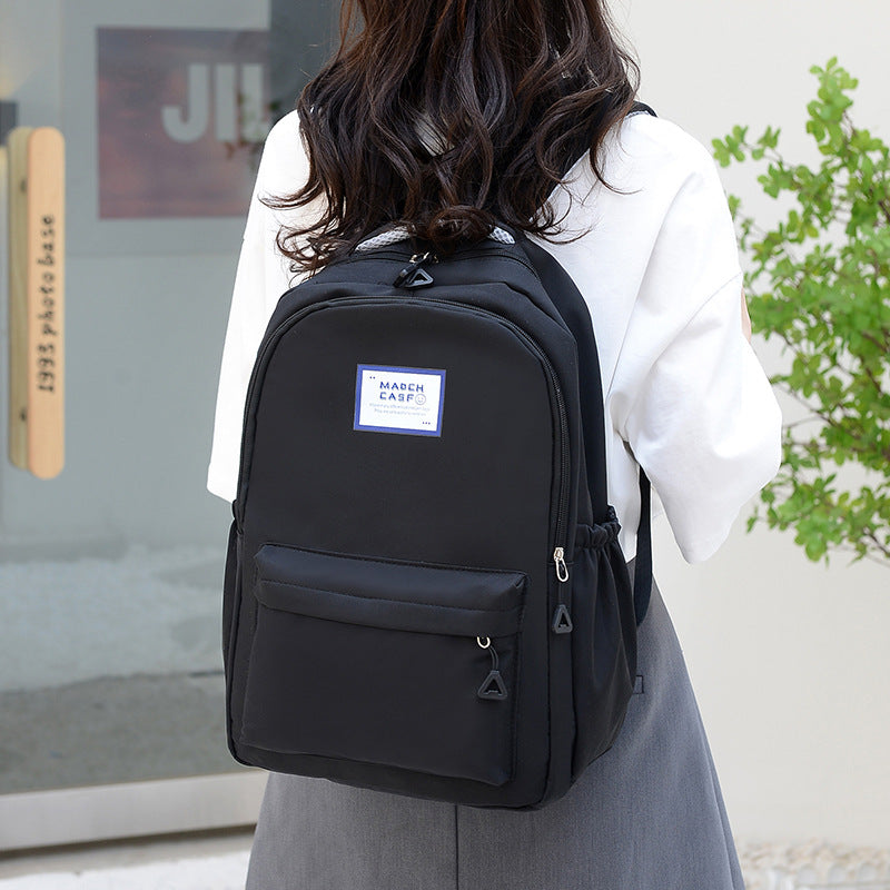 Túi đôi màu đen đơn giản