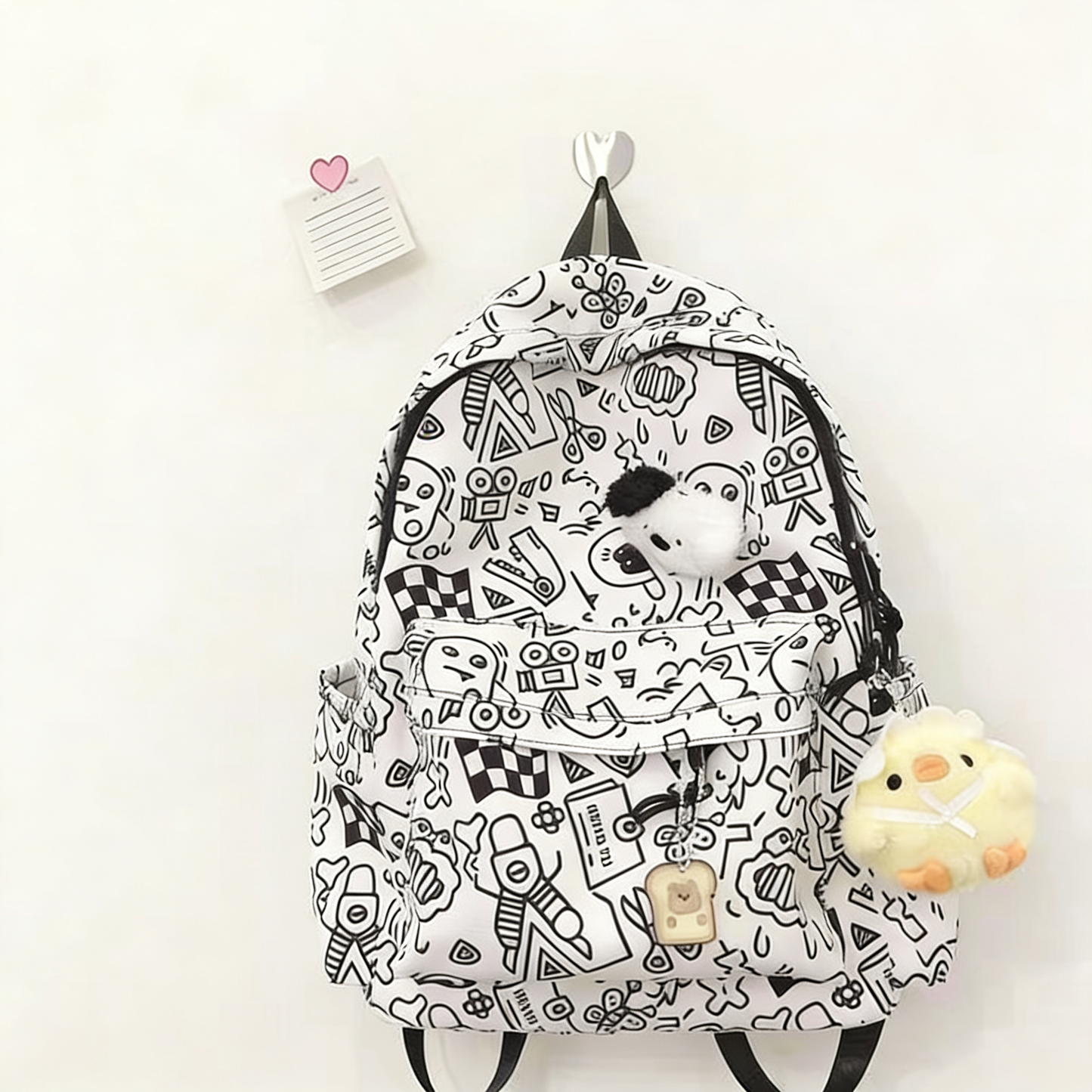 Cá tính Graffiti đôi vai túi