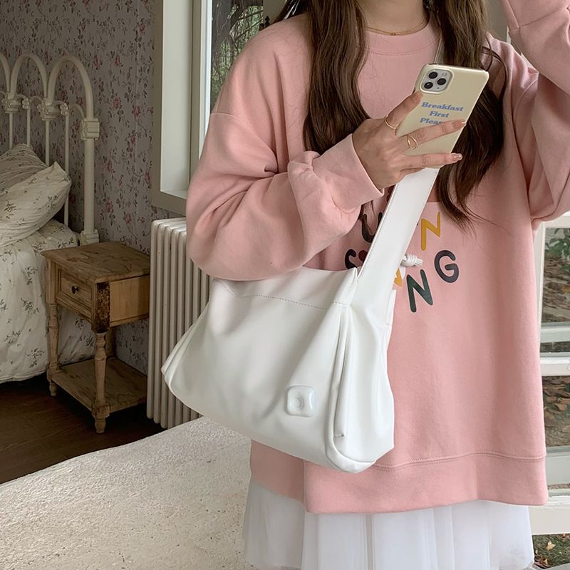 Sữa trắng mềm da đơn vai túi